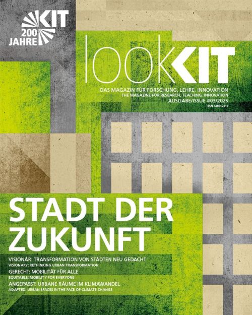 Cover of lookKIT magazine issue 03/2025 themed "City of the Future" by KIT.